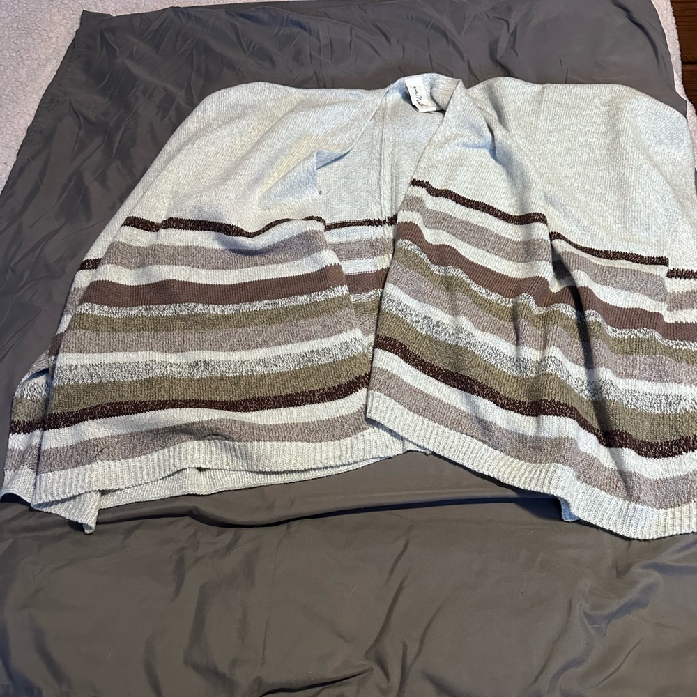 Simply Noelle A-Line Skirt with Neutral Stripes